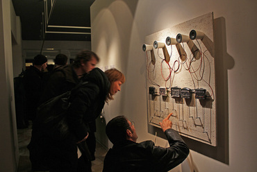 Cacophony hangistalláció, Nova Gorizia (IT), kiállítás, 2012. Fotó: Studio Nomad