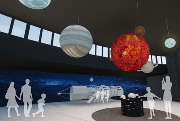 népligeti TIT Planetárium belsőépítészeti áttervezése/ interakítv kiállítás
