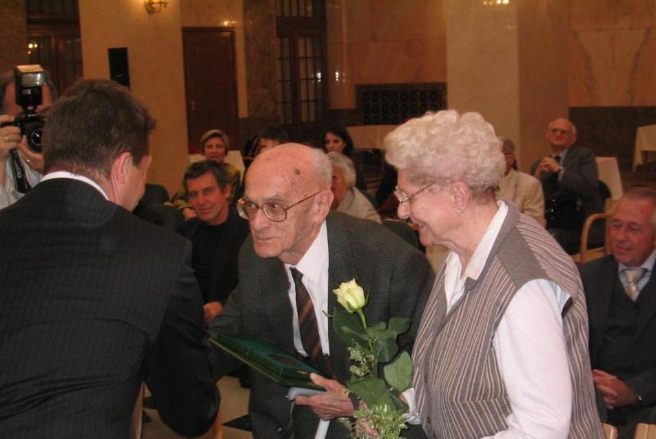 Kismarty-Lechner Gyula és neje a díjátadáson