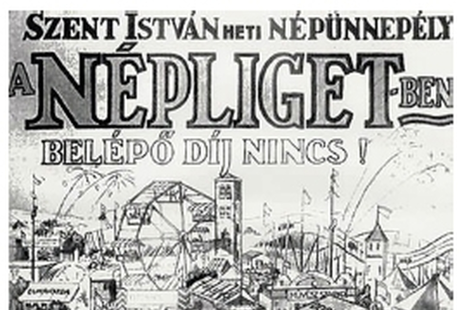Korabeli plakát egy „népünnepélyről” tudósít