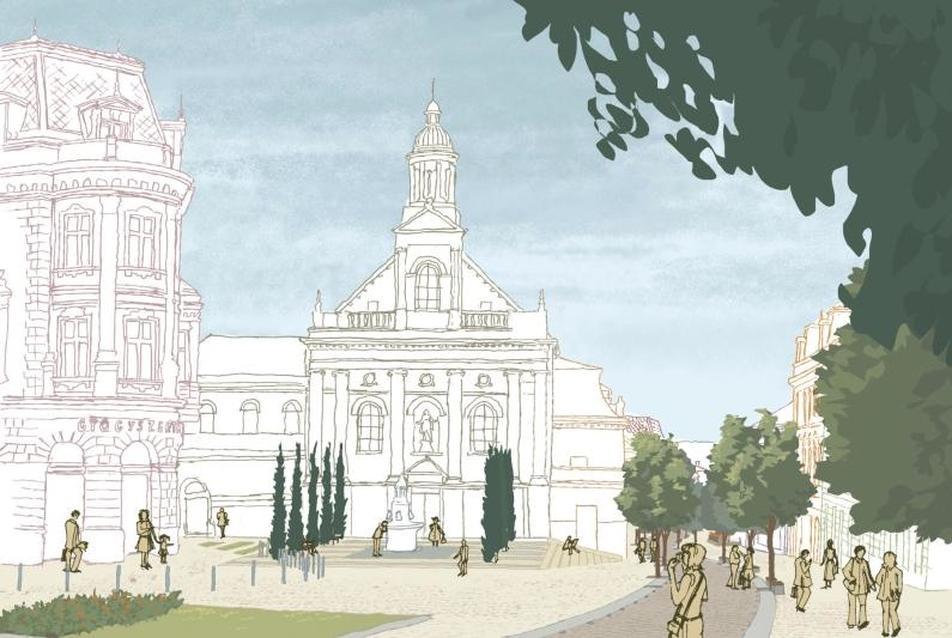 Pécs városközpont, Irgalmasok temploma