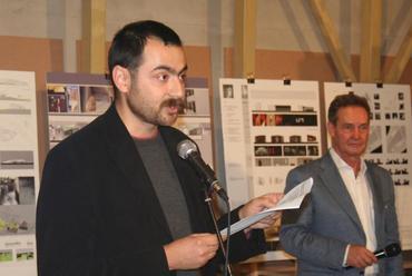 Szabó Levente megnyitja a Magyar Építészet 2008 c. kiállítást