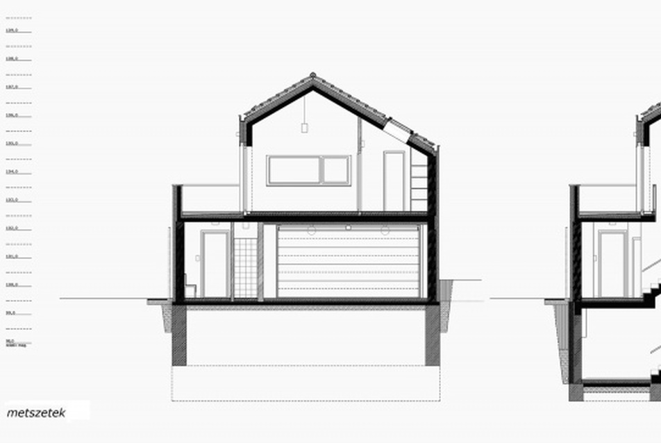 Metszet 1. (építészet + kép: Mórocz Tamás)