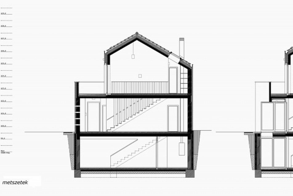 Metszet 2. (építészet + kép: Mórocz Tamás)