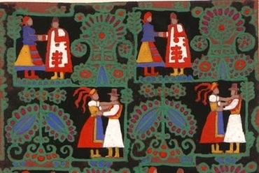 Lakatos Artúr: Matyó táncospár (minta), 1950. forrás: Dr. Méhes Balázs Picasa webalbuma