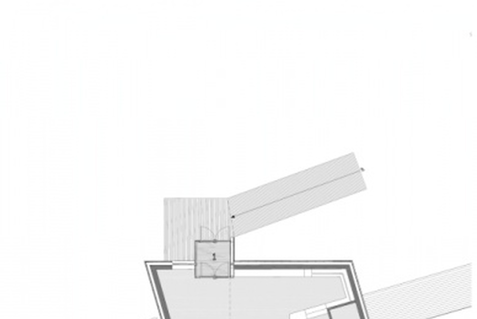 Knut Hamsun központ, Norvégia - építész: Steven Holl Architects. 1. szint alaprajza.
