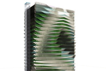 Piraeus Motion Tower, pályázat. Tervezők: Vezető tervező(k): Csiszér András, Dömölky Dániel, Lilienberg Sándor, 2010
