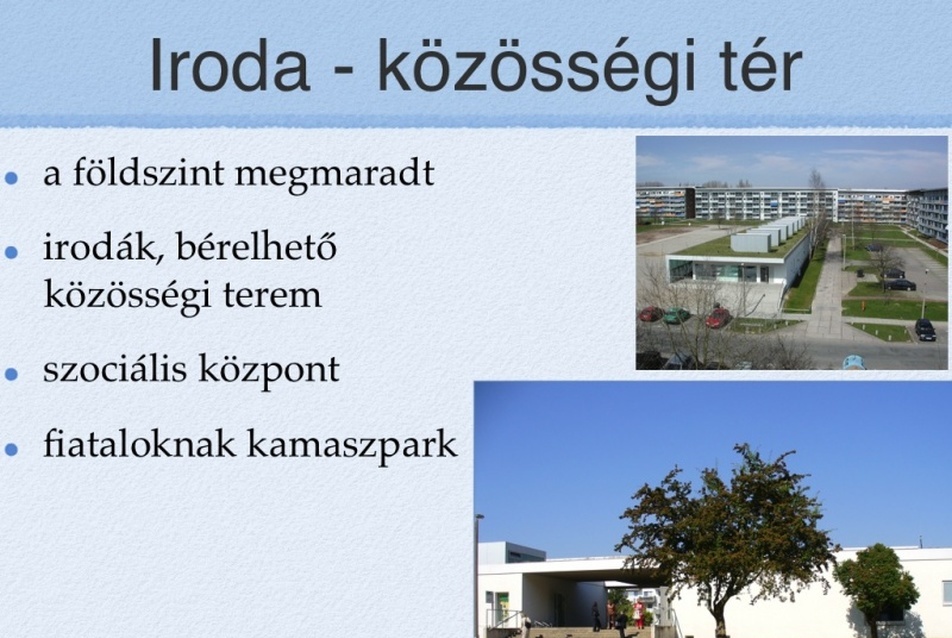 Iroda – közösségi tér
