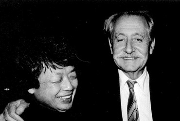 Shiro  Kuramata és Ettore Sottsass Japánban (1990) - fotó: Takayuki  Ogawa