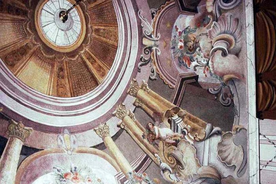 Restaurált mennyezet (Rády Ferenc munkája), 1996 – M. Zs. felvétele