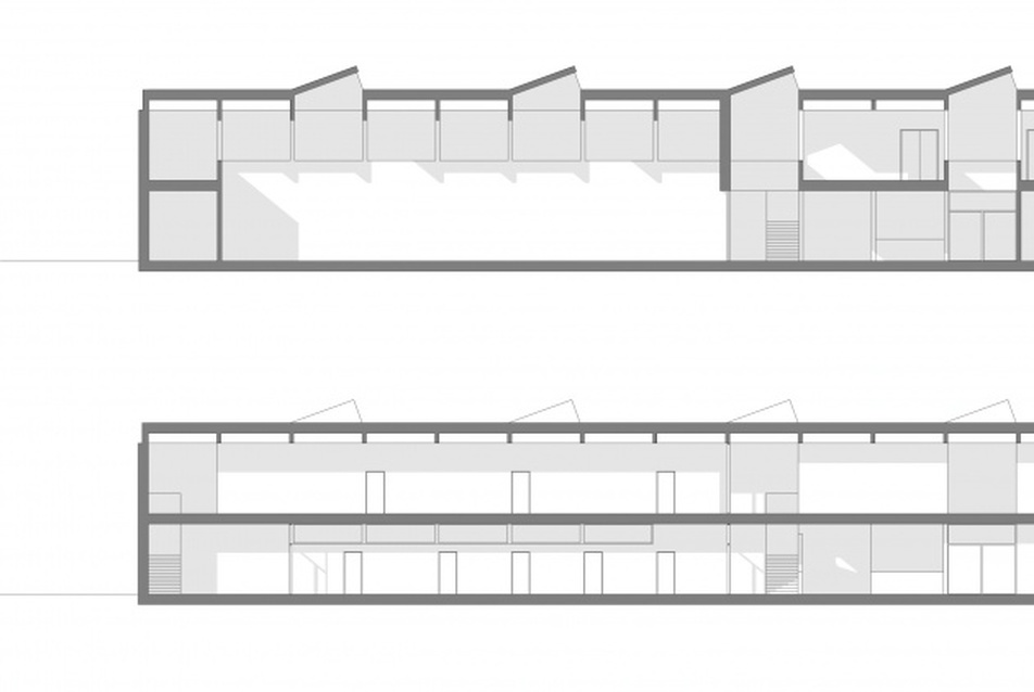 Épület hosszmetszetek– S73 Kft.