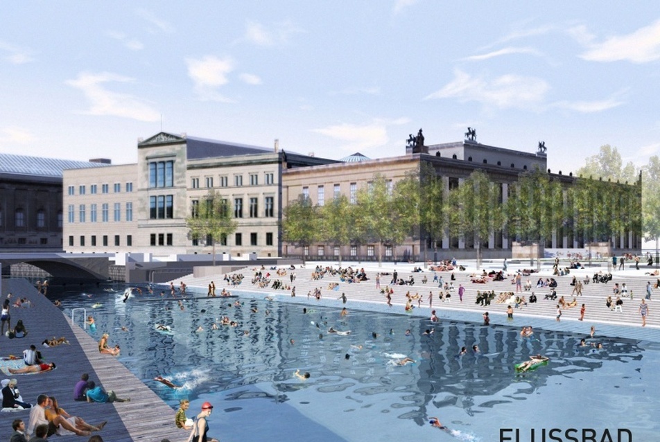 Flussbad, tervező: Tim Edler, Jan Edler, építész, realities united, Berlin, Németország, Denise Dih, építész, DODK, Berlin, Né