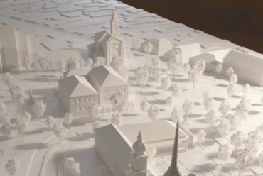 Nagykőrös városközpontjának 1:250-es léptékű építészeti modellje