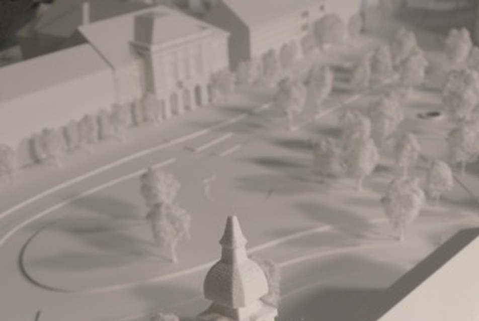 Nagykőrös városközpontjának 1:250-es léptékű építészeti modellje