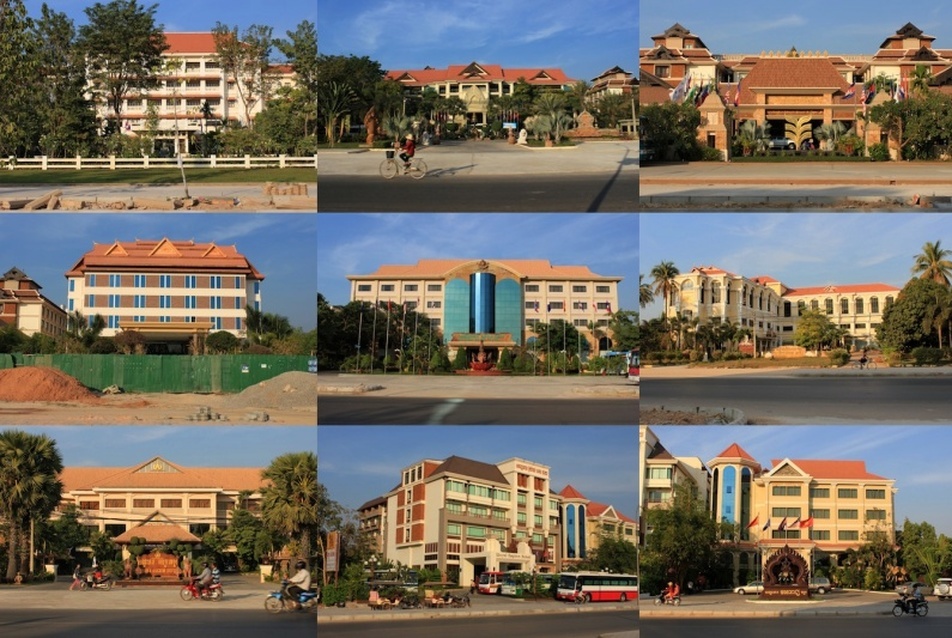 Siem Reap-i szállodák, fotó: Borbás Péter