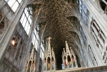Hálóboltozat, Gloucester katedrális, Anglia, XV. század, fotó:  http://www.panoramio.com/photo/6331417