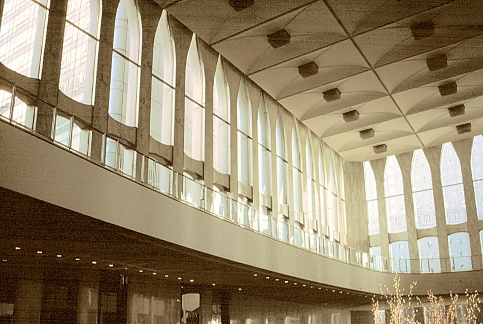 Belső tér álkarzattal, World Trade Center, New York, USA 1966-1977 – 2001. szeptember 11. Minoru Yamasaki
