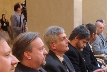 Ybl-díjas építészek 2012-ben: Szabó Tamás János, Krizsán András, Gelesz András, Eleőd Ákos, Csernyus Lőrinc
