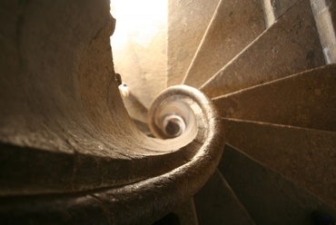 Gótikus csigalépcső - fotó: Kovács Gergely