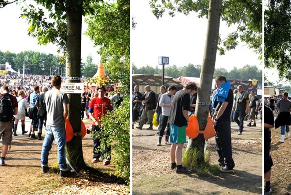 Sam van Veluw/Andeboom – Fára szerelhető P-Tree vizelde, Hollandia (2011)