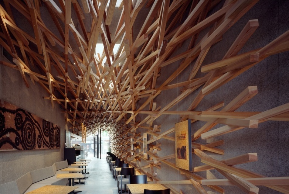 Starbucks Coffee - Dazaifutenmangu Omotesando  - vezető tervező: Kengo Kuma