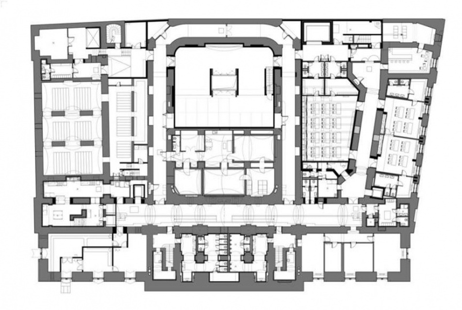 Zeneakadémia - Tervezett pincei alaprajz