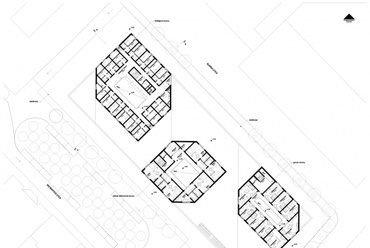 Klapka szolgáltatóház és környéke - vezető tervezők: Szabó Levente DLA, Zombor Gábor (Hetedik Műterem)