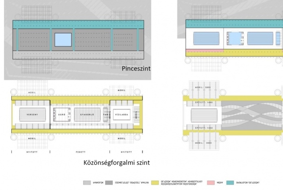 Istvánmező Városépítészeti Ötletpályázat - vezető tervező: Skardelli György, KÖZTI - Úszó- és Vízilabda Központ