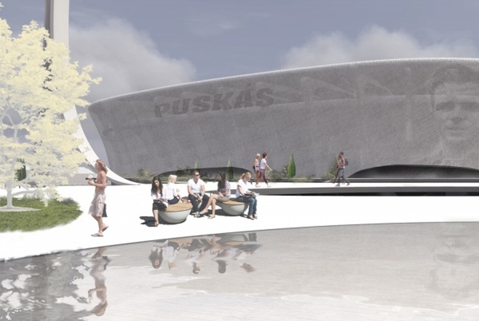 A Nart Építész Műterem kiemelt megvételt nyert pályázata a Puskás Stadionra és környékére