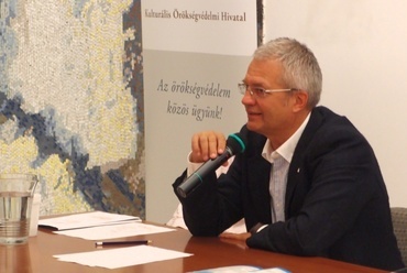 Cselovszki Zoltán a 2012.09.11. Kulturális Örökség Napjai sajtótájékoztatóján