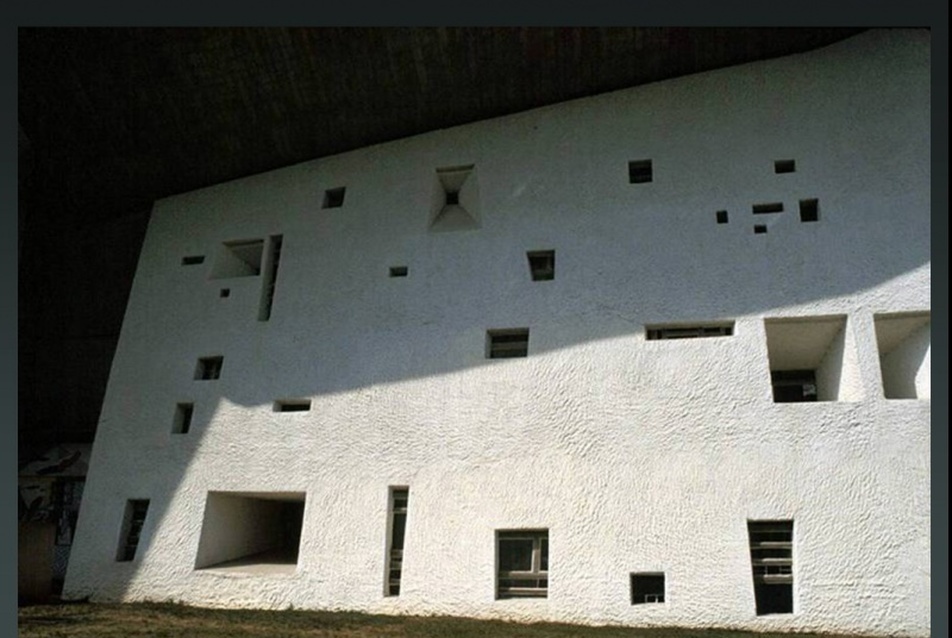 Notre Dame-du-Haut zarándokkápolna, Ronchamp, Le Corbusier, 1954