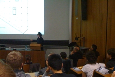 Jean-Philippe Vassal építész előadása Zürichben, fotó: Komlósi Bence