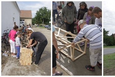 „faluÉPÍTÉS” - Bogyoszló 2012. - mindenki dolgozik / utolsó simítások / toronyállítás