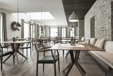 A Hotel Wiesergut belső tere, fotó: Mario Webhofer - W9 Werbeagentur