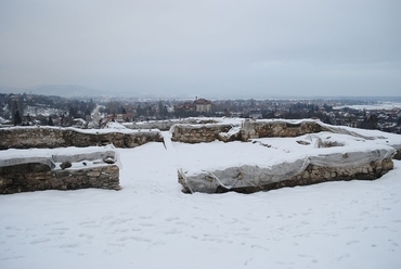 A feltárt romok 2013 januárjában, fotó: Garai Péter