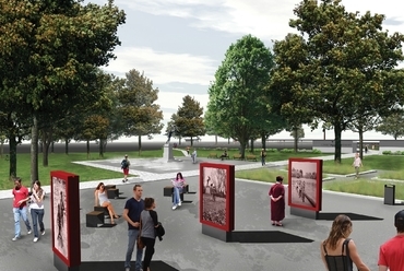Állomás park látványterve