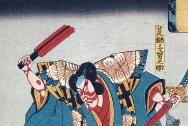 Kabuki színész portréja (fametszet), fotó: Wikimedia