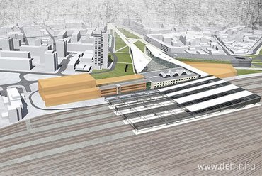 Látványterv a nyertes pályaműből (Archiko Kft. és Lengyel Építész Műterem Kft.), forrás: dehir.hu