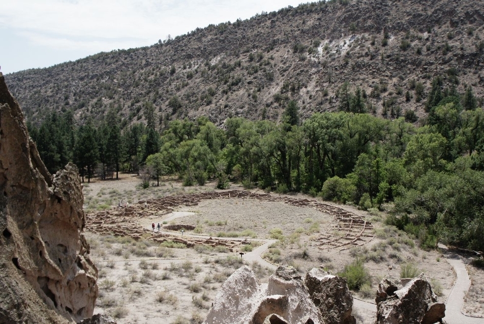 Bandelier National Monument, Nemzeti Park, Tyuounyi, Új-Mexikó, USA