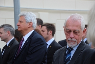 Fegyverneky Sándor (balról), valamint Bálint Imre, a BÉK elnöke a Ludovika ünnepélyes átadásán, fotó: perika