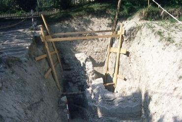 1995, Grotta részlet, régészeti kutatás, forrás: Magyar Károly (BTM)
