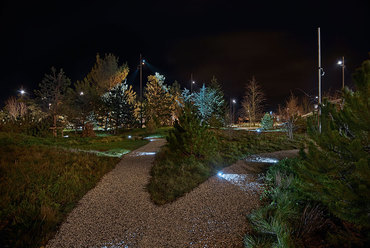 Novo Nordisk Nature Park, Bagsværd. Fotó: Torben Petersen & SLA Architects