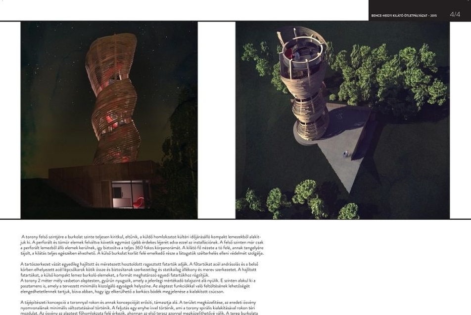tájépítészeti koncepció - Bence-hegyi kilátó ötletpályázat - a Hello Wood nyertes terve