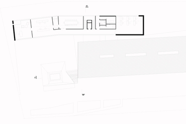 tetőszinti alaprajz - Törökbálint új Városháza - tervező: Modulárt Stúdió