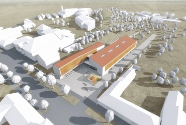 madártávlat - Törökbálint új Városháza - tervező: Modulárt Stúdió
