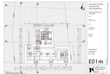 pinceszinti alaprajz - Adele Hotel - tervező: Karlovecz Zoltán