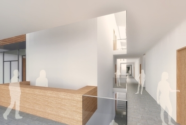 recepció - Törökbálint új Városháza - tervező: Modulárt Stúdió