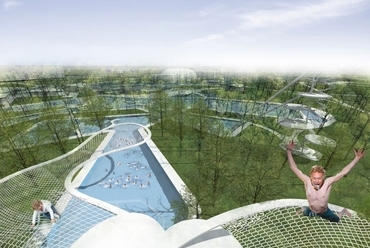Kalandtorony - Aquaticum Strandfürdő ötletpályázat - tervező: Roeleveld-Sikkes Architects