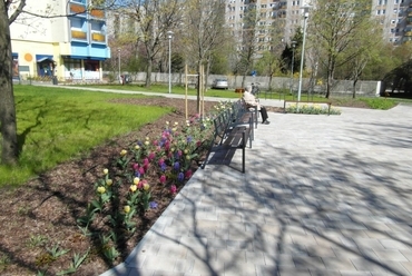 Pihenőpark a felújítást követően