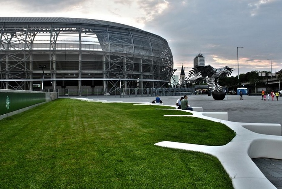 Környezettudatos stadion: a Groupama Aréna, kép © Slezák Ilona 